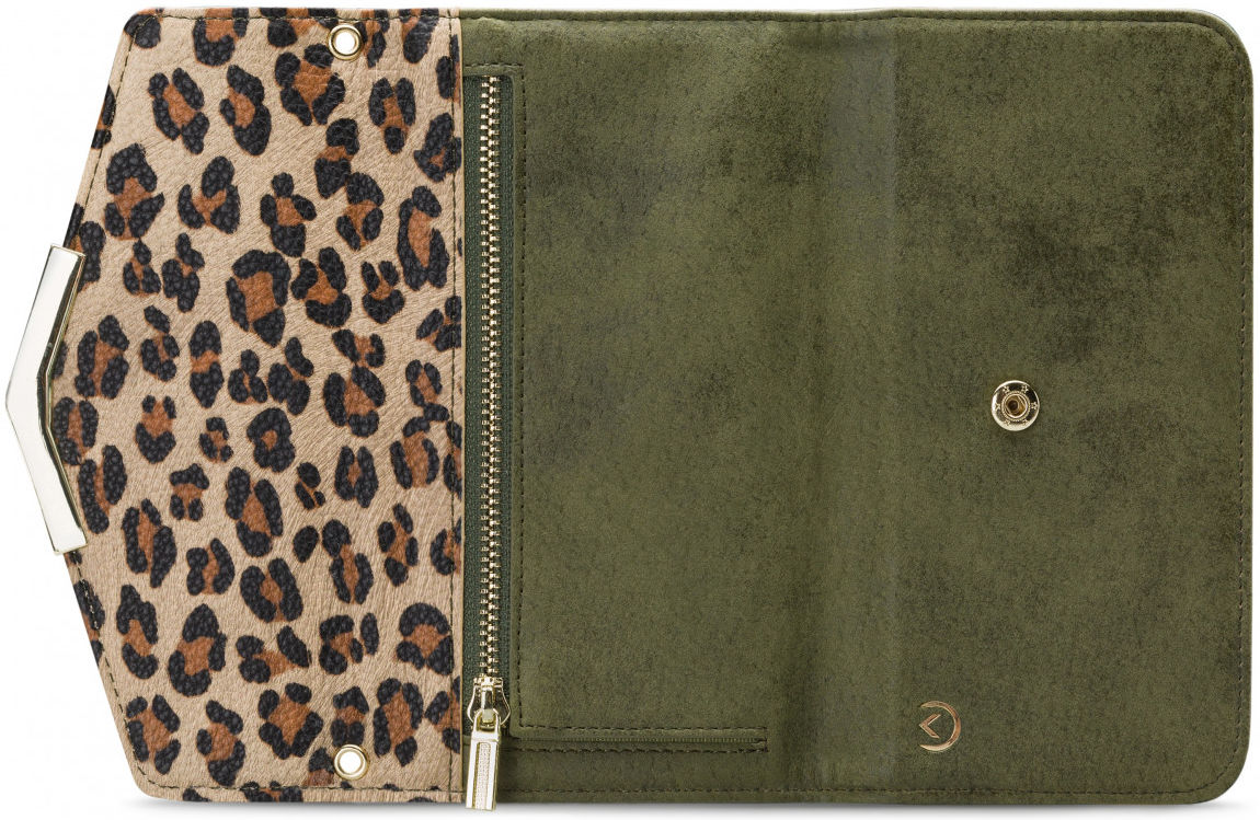 Mobilize Velvet Clutch Apple iPhone 12 / 12 Pro Hoesje Leopard afbeelding 5