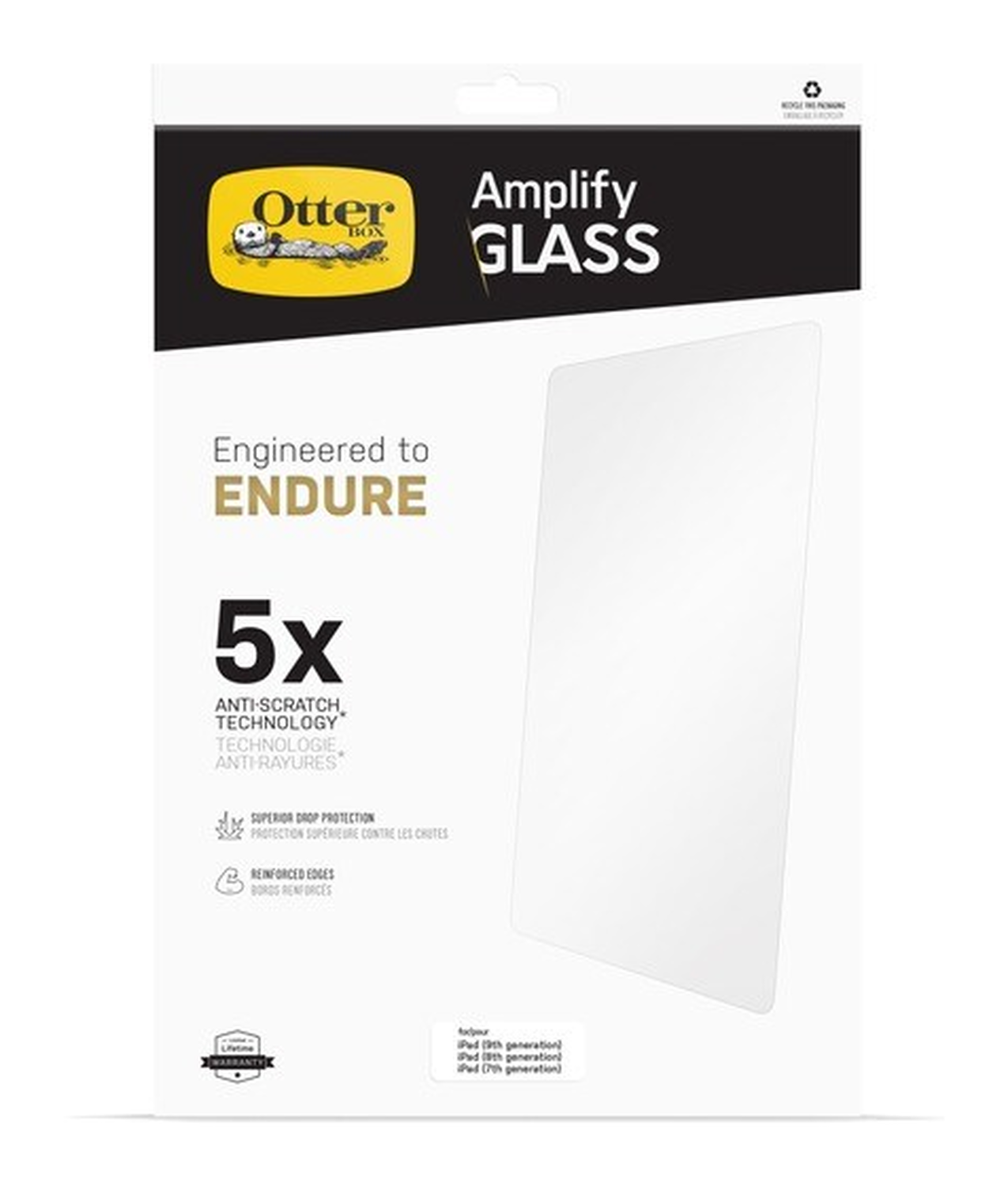 Otterbox iPad 2019/2020/2021 Clearly Alpha Glass Screenprotector afbeelding 2