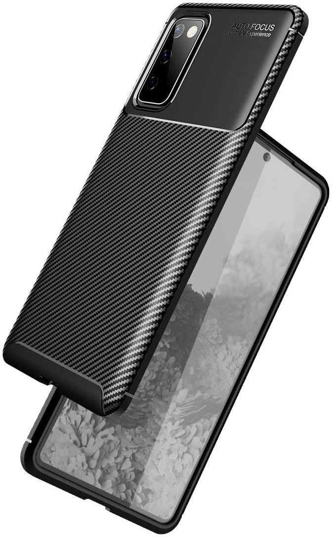Samsung Galaxy S20 FE Hoesje Siliconen Carbon TPU Back Cover GSMpunt.nl