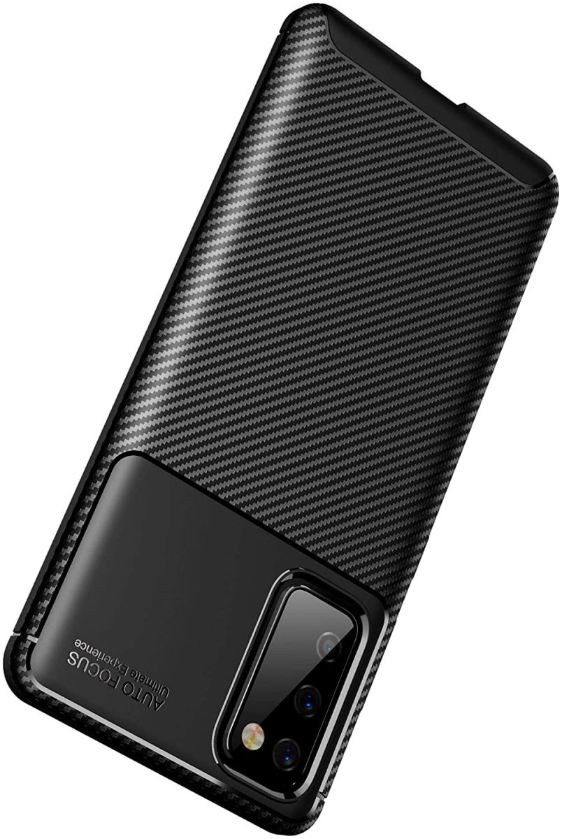 Samsung Galaxy S20 FE Hoesje Siliconen Carbon TPU Back Cover GSMpunt.nl