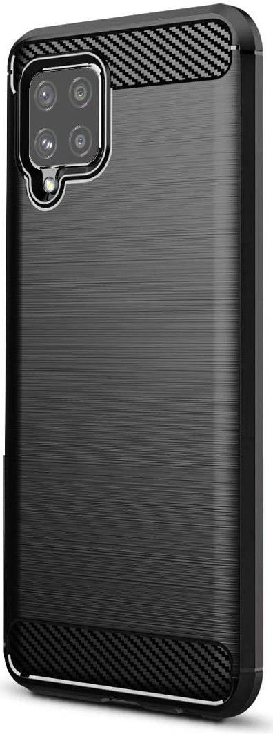 Samsung Galaxy A42 Hoesje Geborsteld TPU Flexibele Back Cover Zwart afbeelding 2