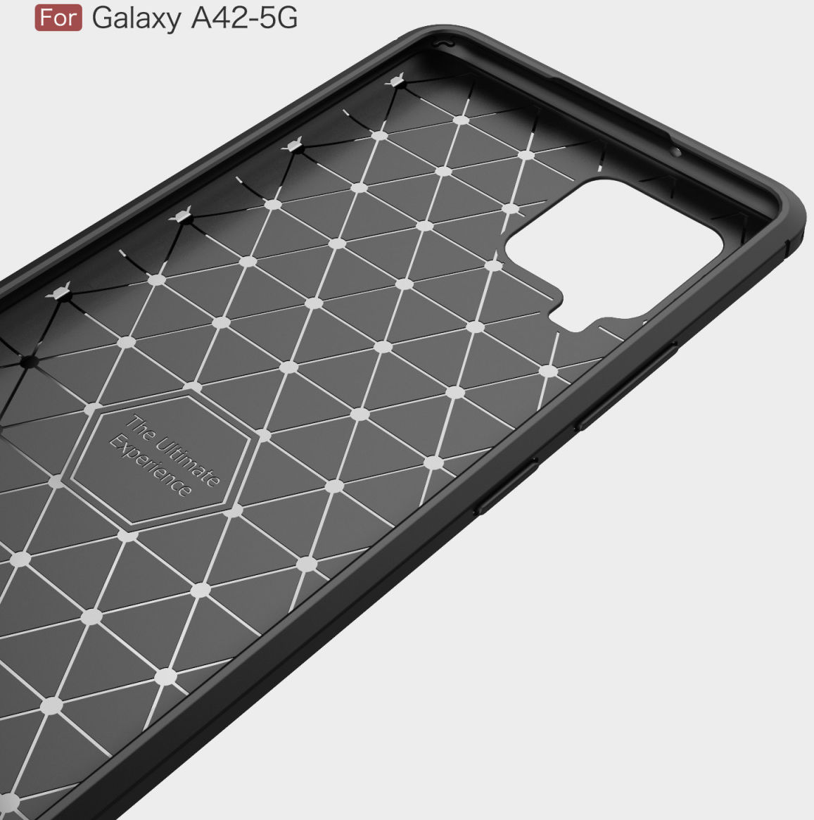 Samsung Galaxy A42 Hoesje Geborsteld TPU Flexibele Back Cover Zwart afbeelding 13