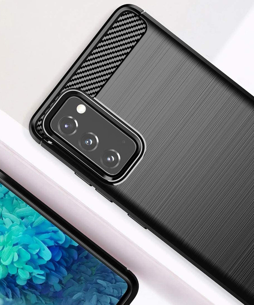 Samsung Galaxy S20 FE Hoesje Geborsteld TPU Back Cover Zwart afbeelding 10