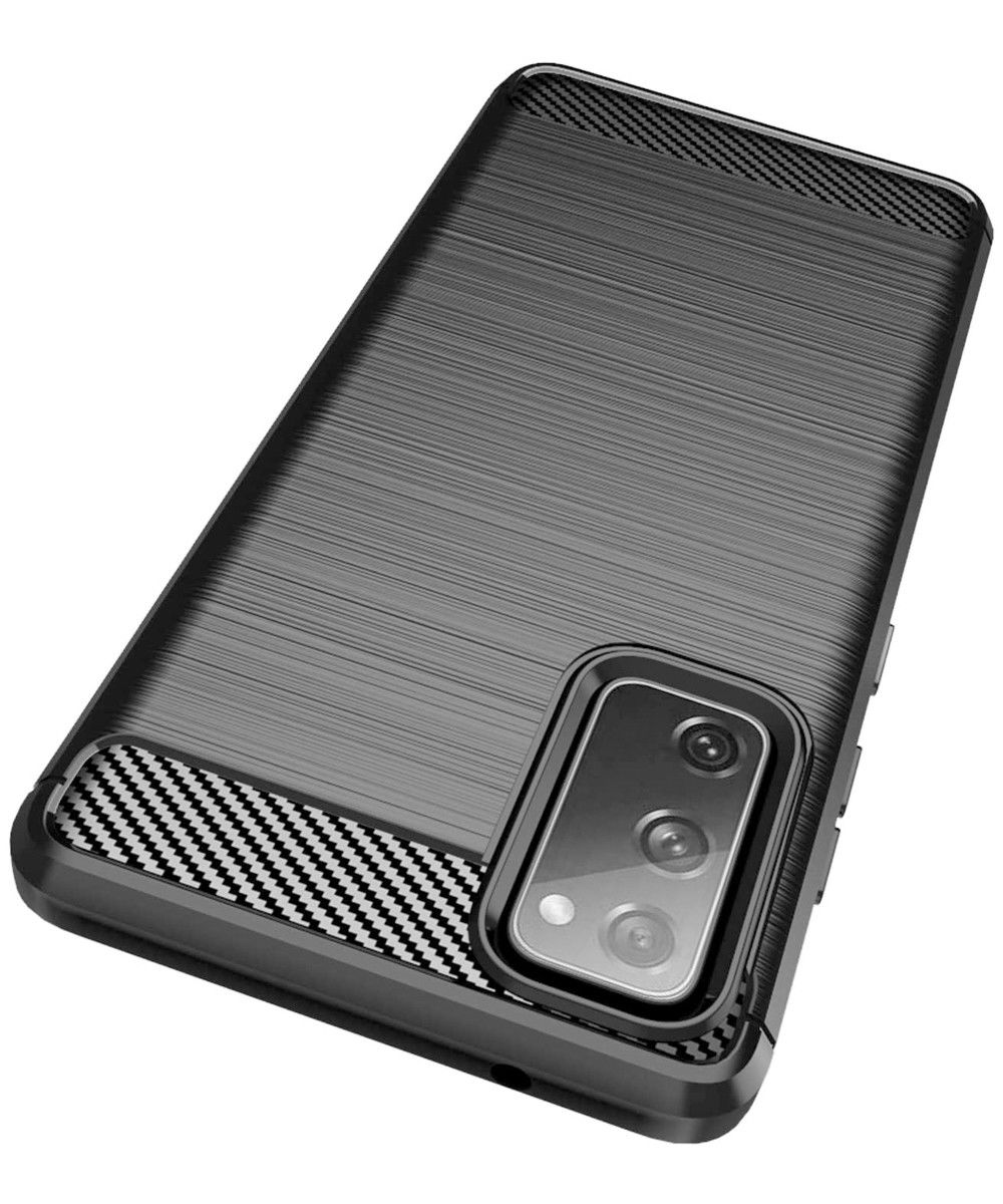 Samsung Galaxy S20 FE Hoesje Geborsteld TPU Back Cover Zwart afbeelding 7