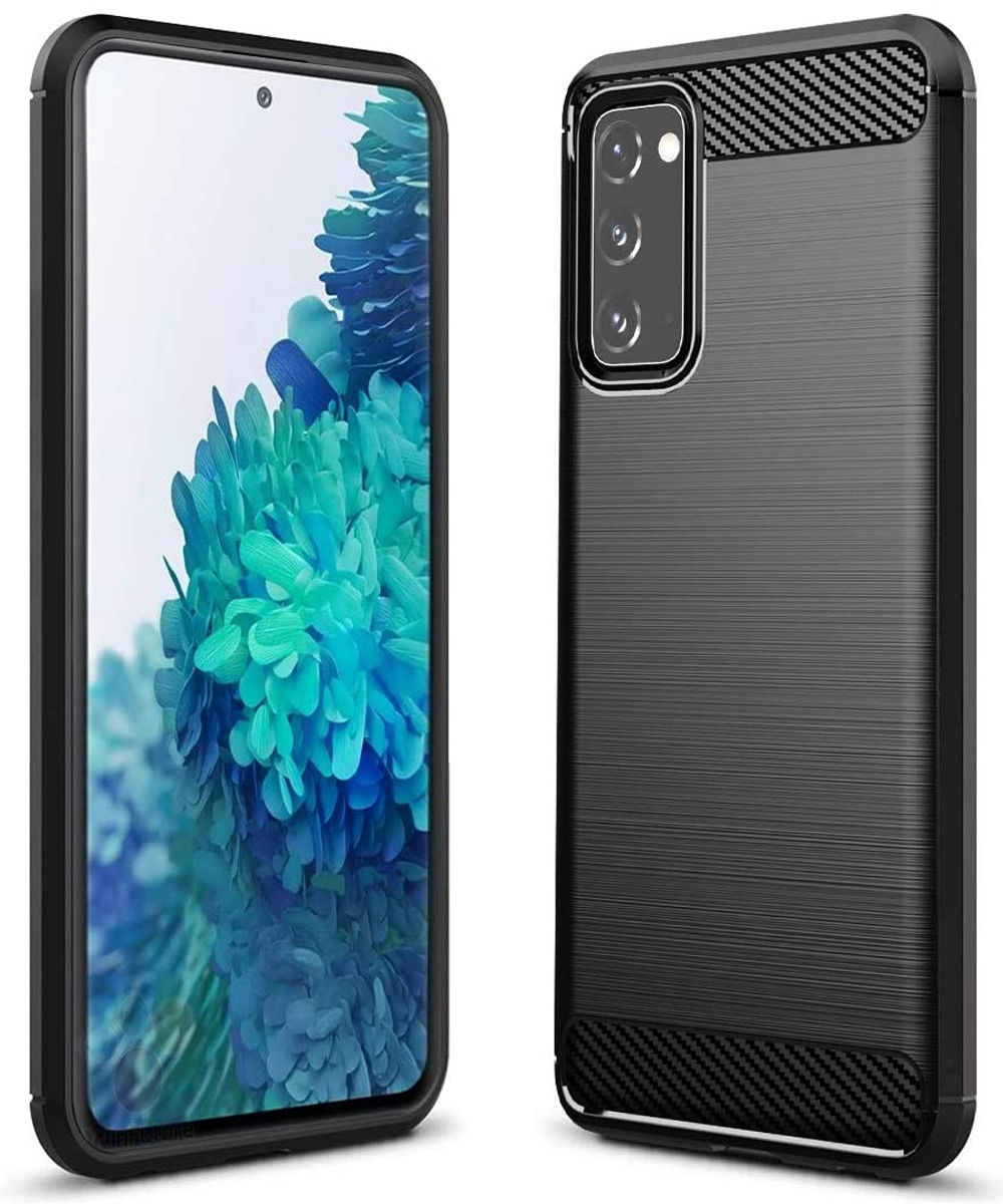 Samsung Galaxy S20 FE Hoesje Geborsteld TPU Back Cover Zwart afbeelding 9