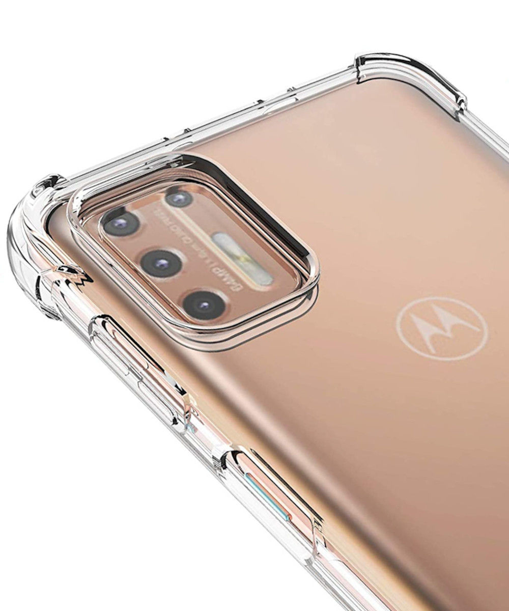 Motorola Moto G9 Plus Schokbestendig en Dun TPU Transparant afbeelding 5