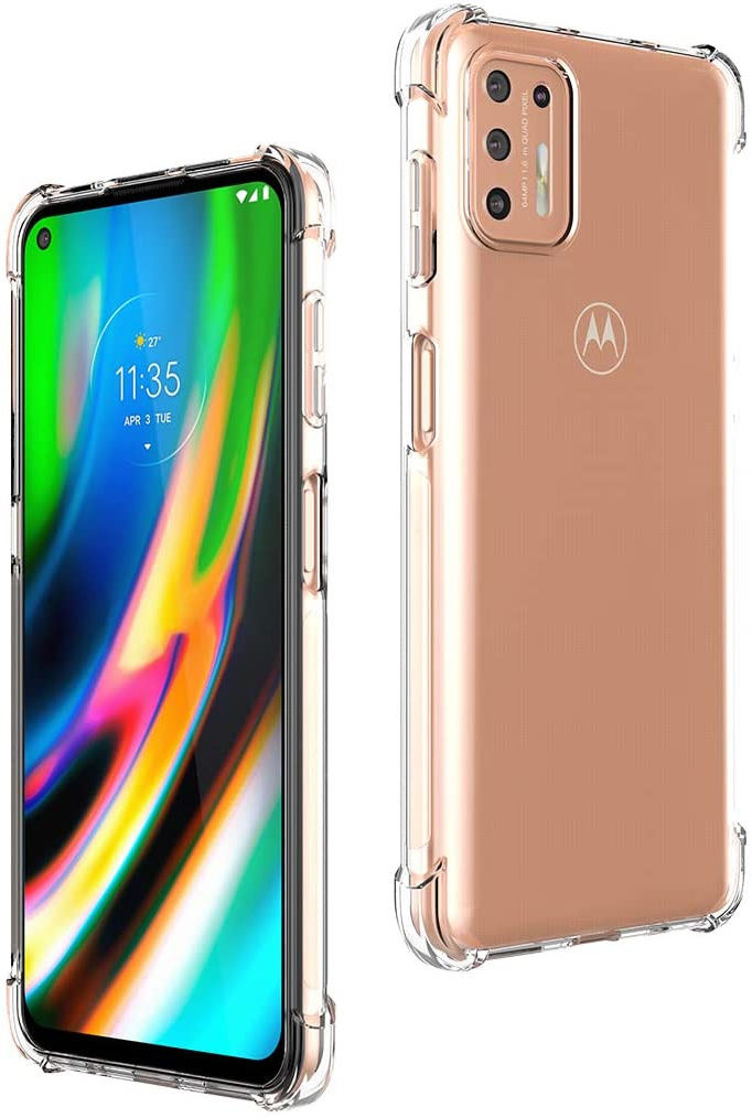 Motorola Moto G9 Plus Schokbestendig en Dun TPU Transparant afbeelding 2