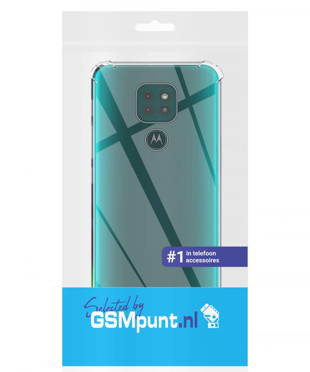 Motorola Moto G9 Play / Moto E7 Plus Hoesje Schokbestendig Transparant afbeelding 2
