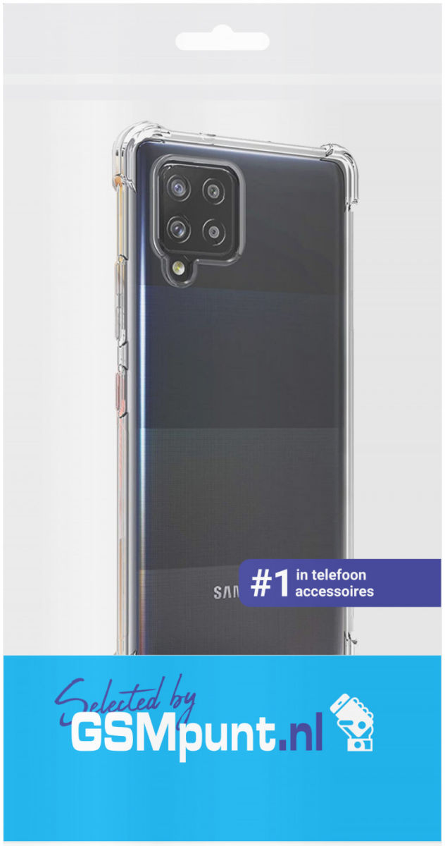 Samsung Galaxy A42 Hoesje Schokbestendig Dun TPU Transparant afbeelding 4