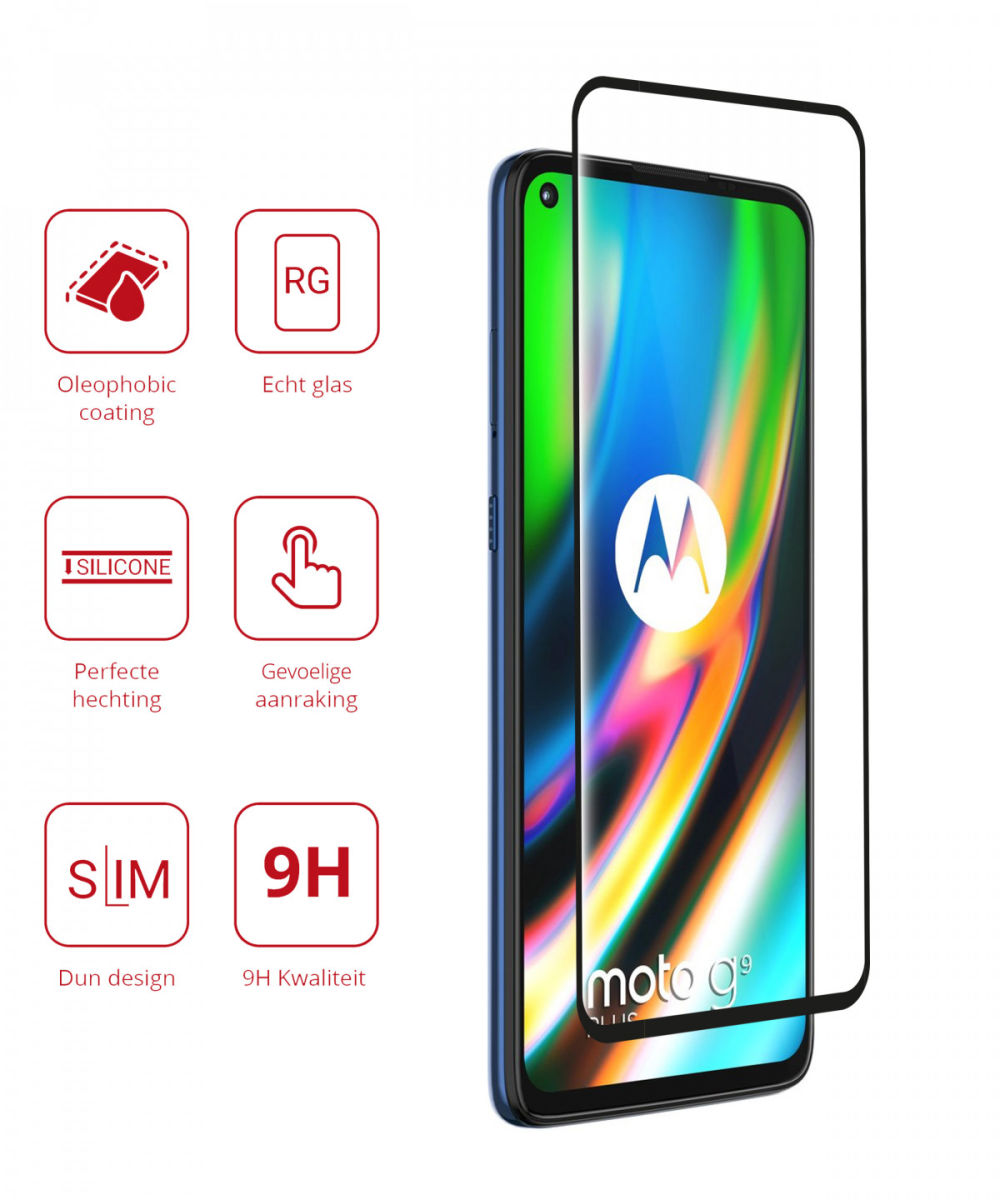 Rosso Motorola Moto G9 Plus 9H Tempered Glass Screen Protector afbeelding 2