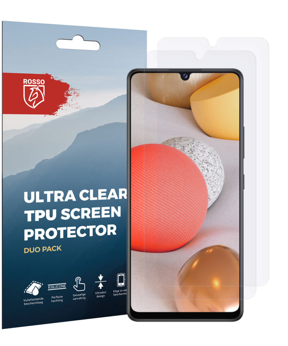 Rosso Samsung Galaxy A42 Ultra Clear Screen Protector Duo Pack afbeelding 10