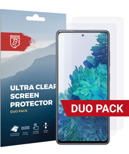 Rosso Samsung Galaxy S20 FE Screenprotector Ultra Clear Folie Duo Pack afbeelding 1