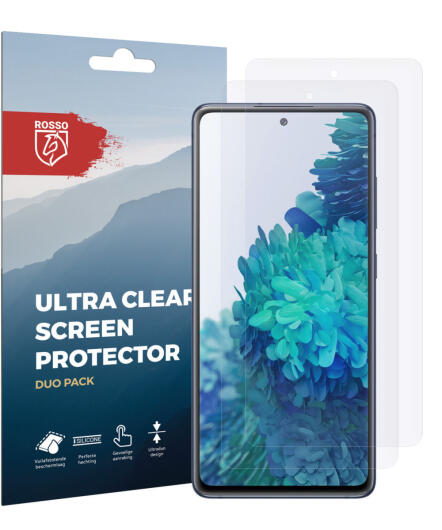 Rosso Samsung Galaxy S20 FE Screenprotector Ultra Clear Folie Duo Pack afbeelding 10