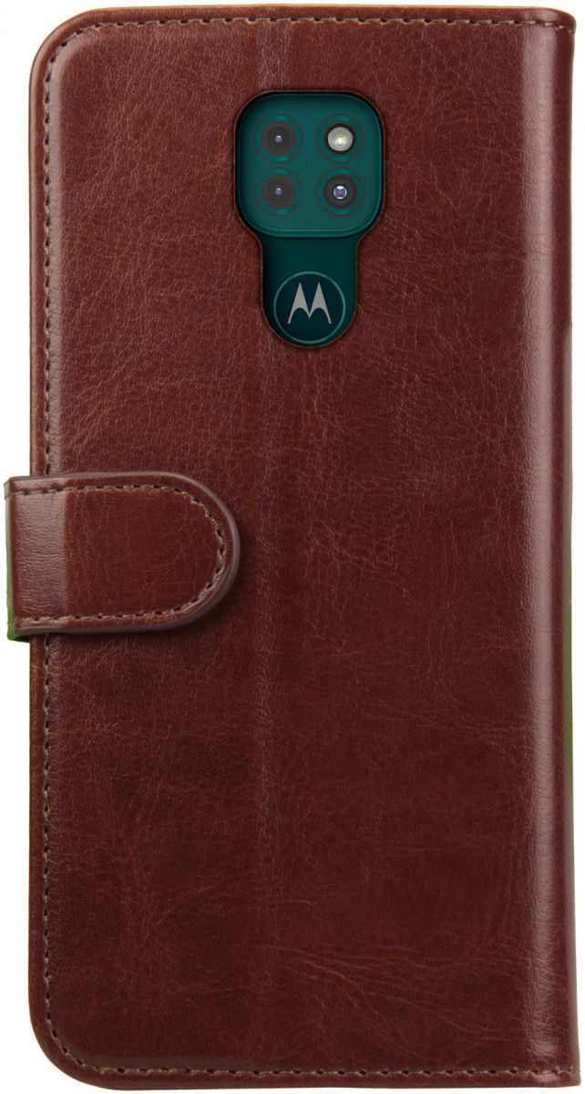 Rosso Element Motorola Moto G9 Play / E7 Plus Hoesje Book Cover Bruin afbeelding 2