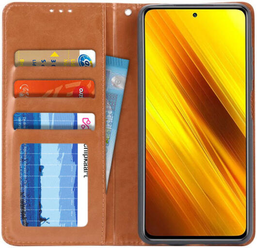 Xiaomi Poco X3/X3 Pro Hoesje Portemonnee Book Case Kunstleer Zwart afbeelding 2