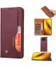 Xiaomi Poco X3/X3 Pro Hoesje Portemonnee Book Case Kunstleer Bordeaux