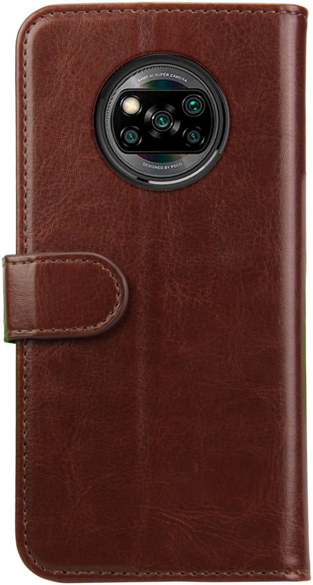 Rosso Element Xiaomi Poco X3 / X3 Pro Hoesje Book Cover Bruin afbeelding 2