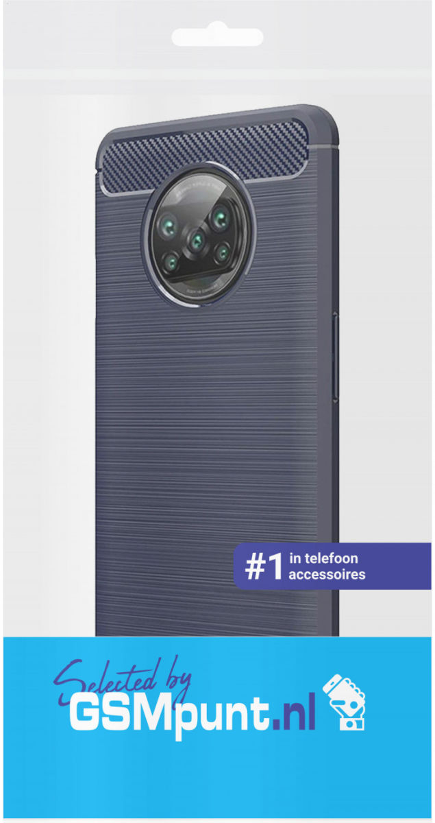 Xiaomi Poco X3/X3 Pro Hoesje Geborsteld TPU Flexibele Back Cover Blauw afbeelding 4