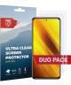 Rosso Xiaomi Poco X3/X3 Pro Screenprotector Ultra Clear Folie Duo Pack