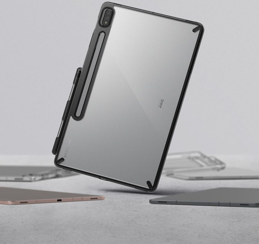 Ringke Fusion Samsung Galaxy Tab S7 Hoes Smoke Black afbeelding 4