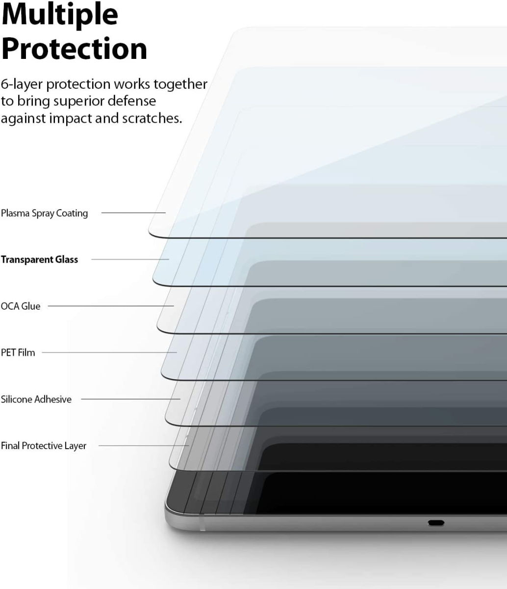 Ringke Invisible Defender Samsung Galaxy Tab S7 Screenprotector afbeelding 3