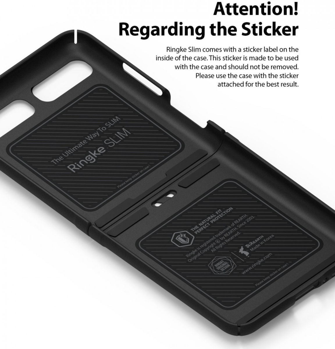 Ringke Folio Signature Samsung Galaxy Z Flip Hoesje met Koord Zwart afbeelding 13