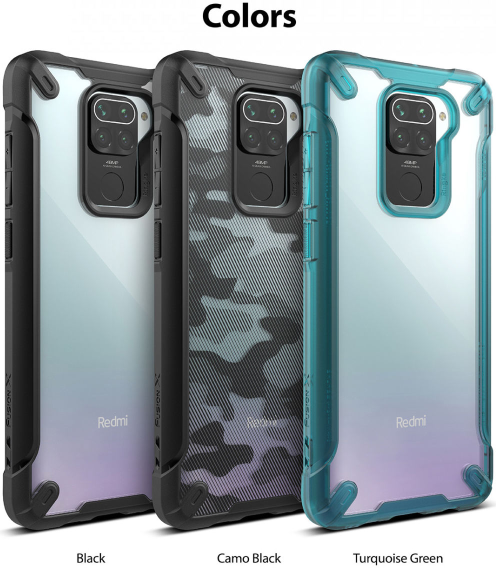 Ringke Fusion X Xiaomi Redmi Note 9 Hoesje Zwart afbeelding 10