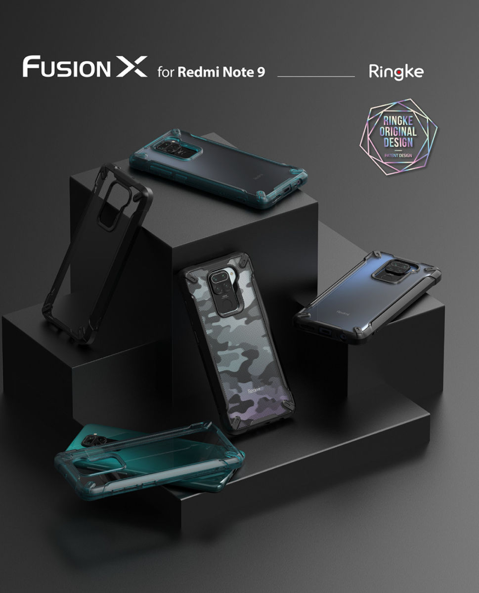 Ringke Fusion X Xiaomi Redmi Note 9 Hoesje Zwart afbeelding 3