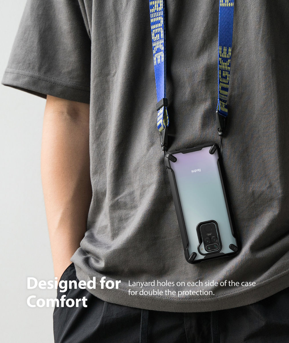 Ringke Fusion X Xiaomi Redmi Note 9 Hoesje Zwart afbeelding 4