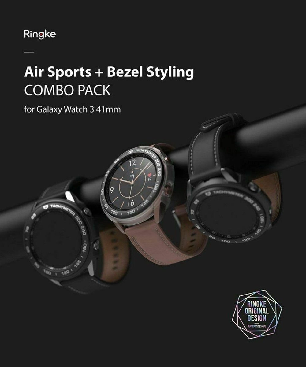 Ringke Air Sports Bezel Styling Galaxy Watch 3 41MM Combo Pack Clear afbeelding 6