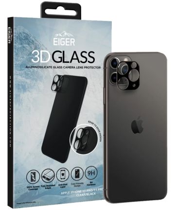 Eiger Apple iPhone 11 Pro / Pro Max Camera Protector Glass Gebogen Screen Protectors