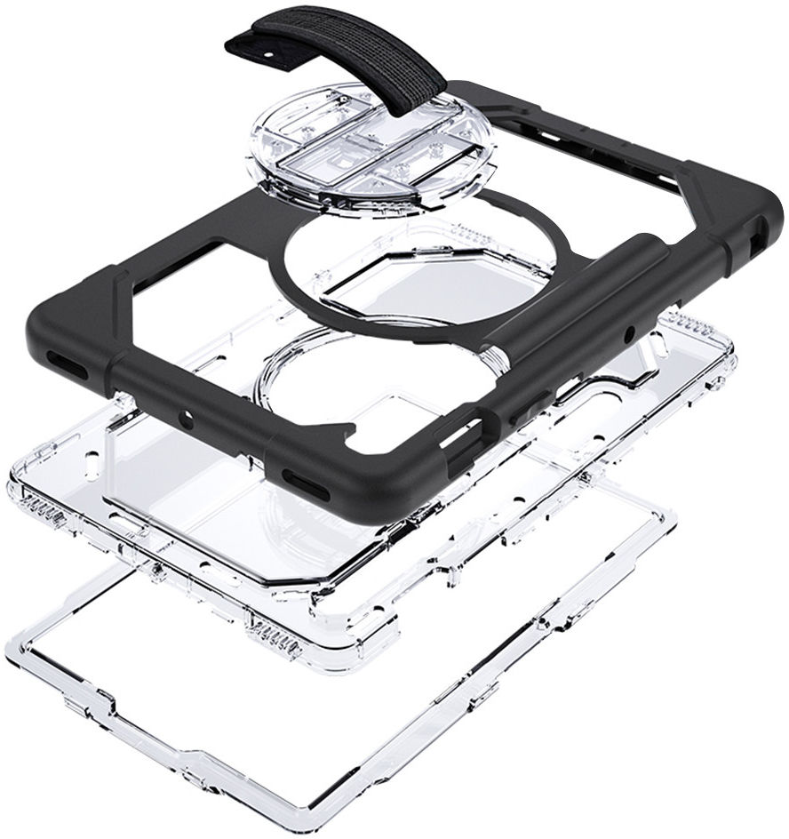 Eiger Peak 2000m Samsung Galaxy Tab S7 FE/S7+/S8+ Hoes Transparant afbeelding 2