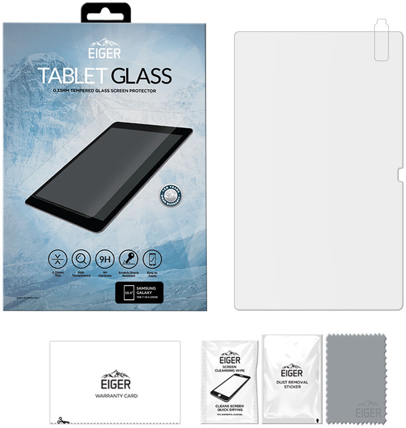 Eiger Samsung Galaxy Tab A7 (2020) Tempered Glass Case Friendly Plat afbeelding 3