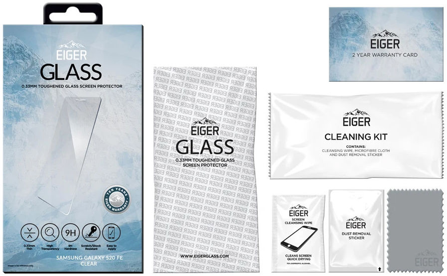 Eiger Samsung Galaxy S20 FE Tempered Glass Case Friendly Plat afbeelding 7