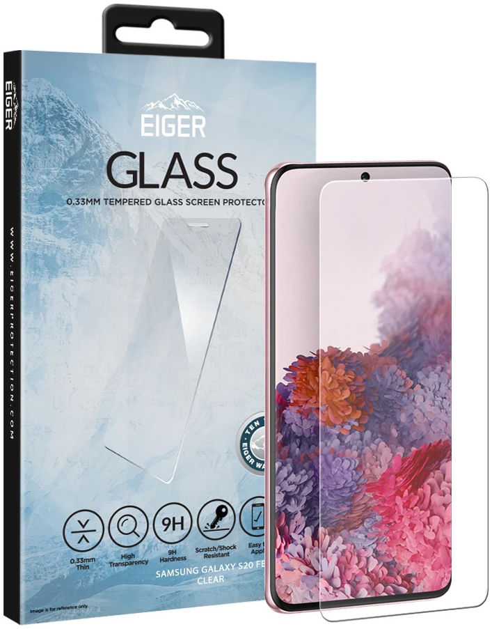 Eiger Samsung Galaxy S20 FE Tempered Glass Case Friendly Plat afbeelding 1