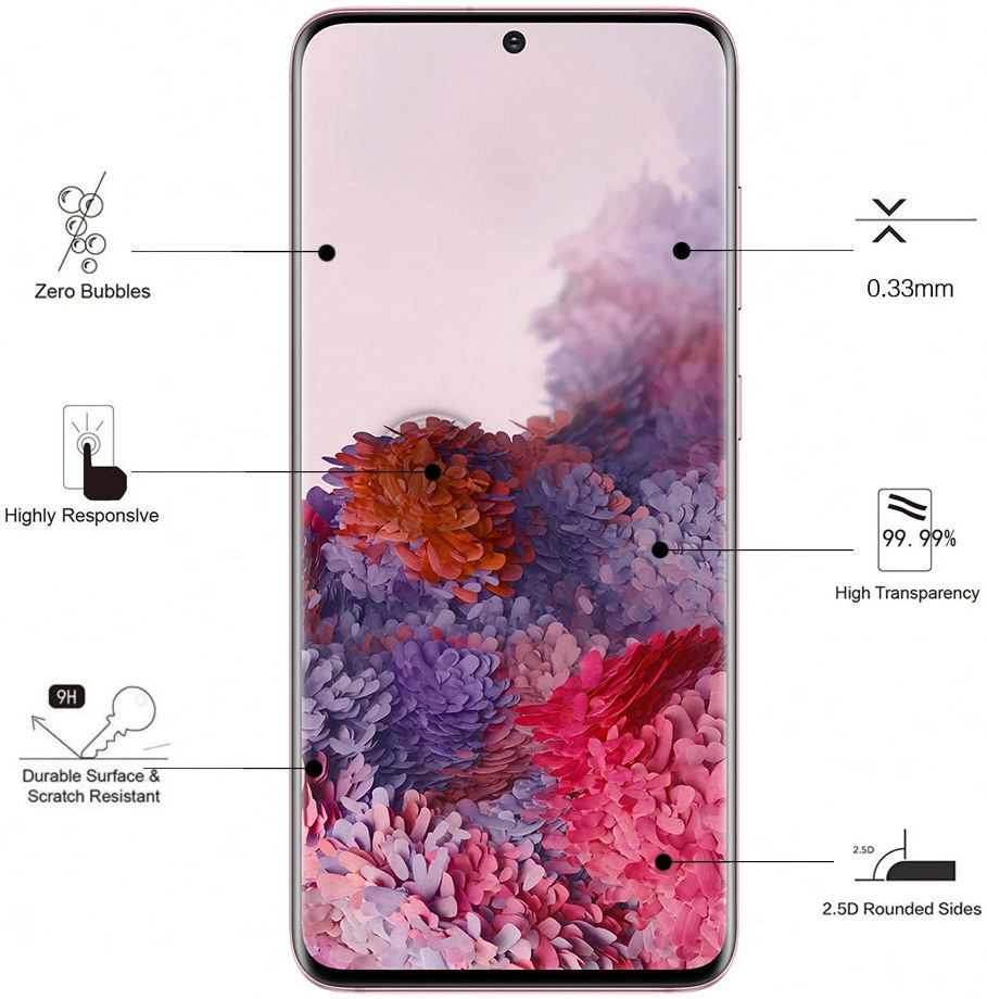 Eiger Samsung Galaxy S20 FE Tempered Glass Case Friendly Plat afbeelding 5