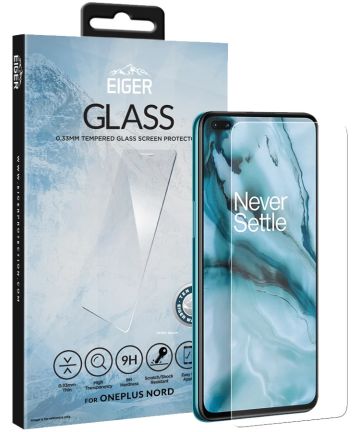Eiger OnePlus Nord Tempered Glass Case Friendly Screen Protector Plat Screen Protectors