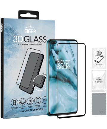Eiger OnePlus Nord Tempered Glass Case Friendly Protector Gebogen Screen Protectors
