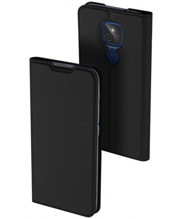 Dux Ducis Skin Pro Series Motorola Moto E7 Plus Flip Hoesje zwart Hoesjes