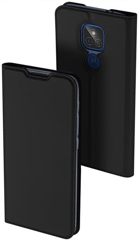 Dux Ducis Skin Pro Series Motorola Moto E7 Plus Flip Hoesje zwart afbeelding 1