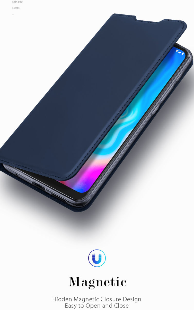 Dux Ducis Skin Pro Series Motorola Moto E7 Plus Flip Hoesje Blauw afbeelding 11