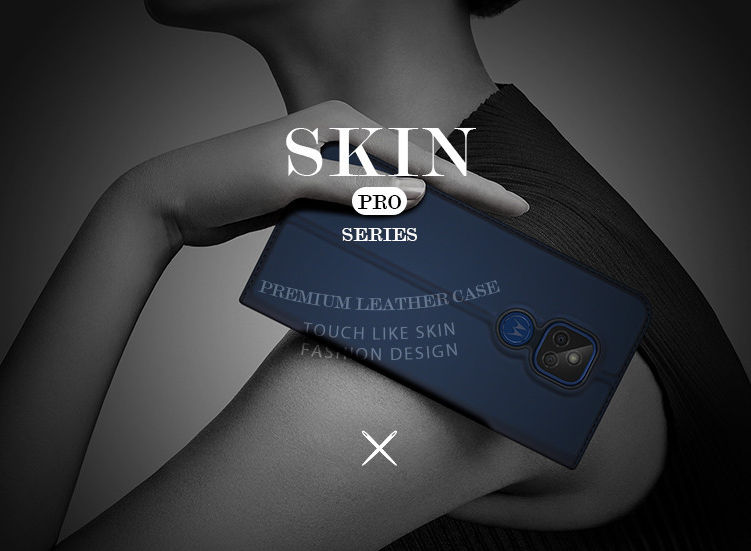 Dux Ducis Skin Pro Series Motorola Moto E7 Plus Flip Hoesje Blauw afbeelding 9