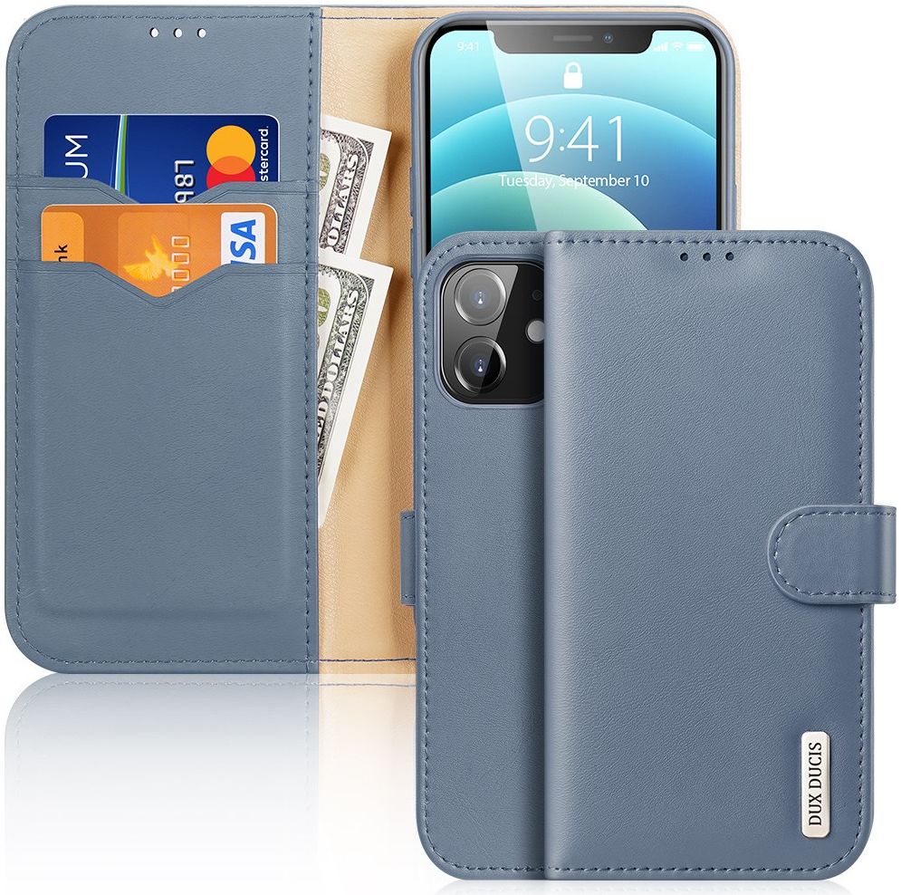 Dux Ducis Hivo Series Apple iPhone 12 Mini Hoesje Book Case Blauw afbeelding 1
