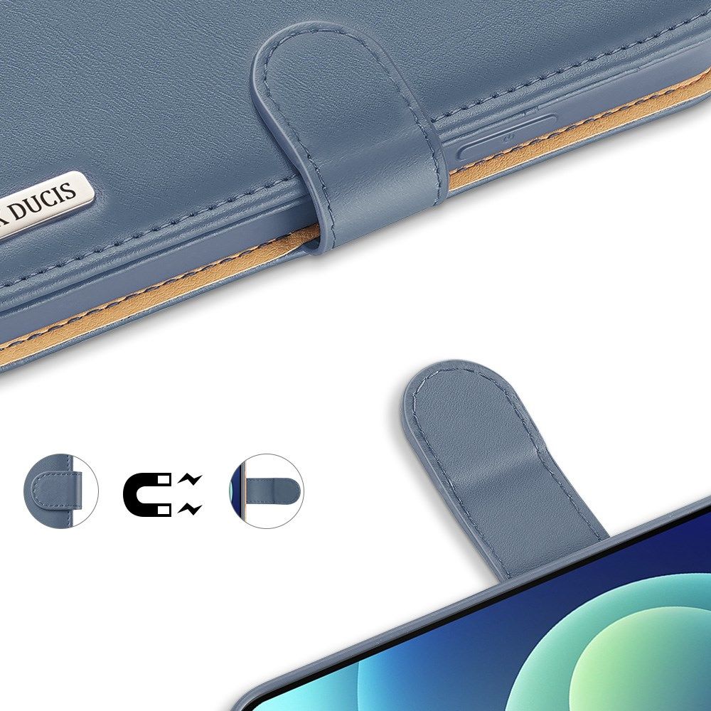 Dux Ducis Hivo Series Apple iPhone 12 Mini Hoesje Book Case Blauw afbeelding 5