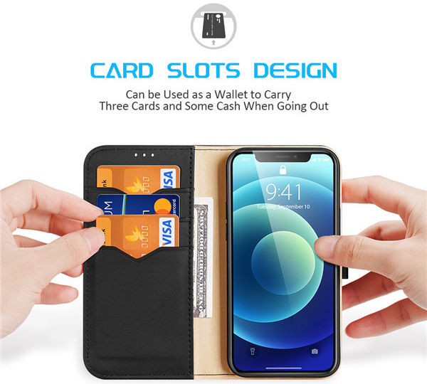 Dux Ducis Hivo Series Apple iPhone 12 / 12 Pro Hoesje Book Case Blauw afbeelding 3