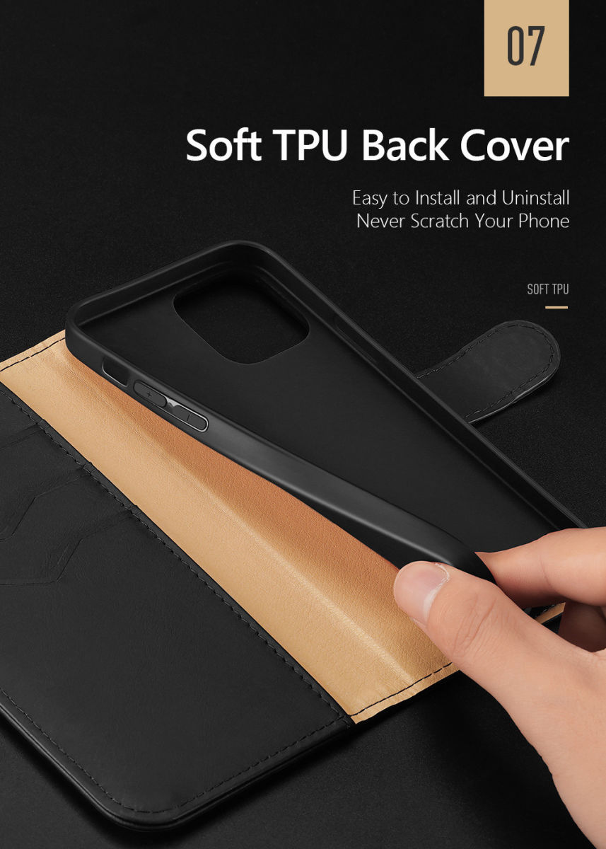 Dux Ducis Hivo Series Apple iPhone 12 Pro Max Hoesje Book Case Zwart afbeelding 21