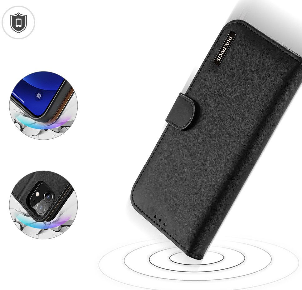 Dux Ducis Hivo Series Apple iPhone 12 Pro Max Hoesje Book Case Zwart afbeelding 9
