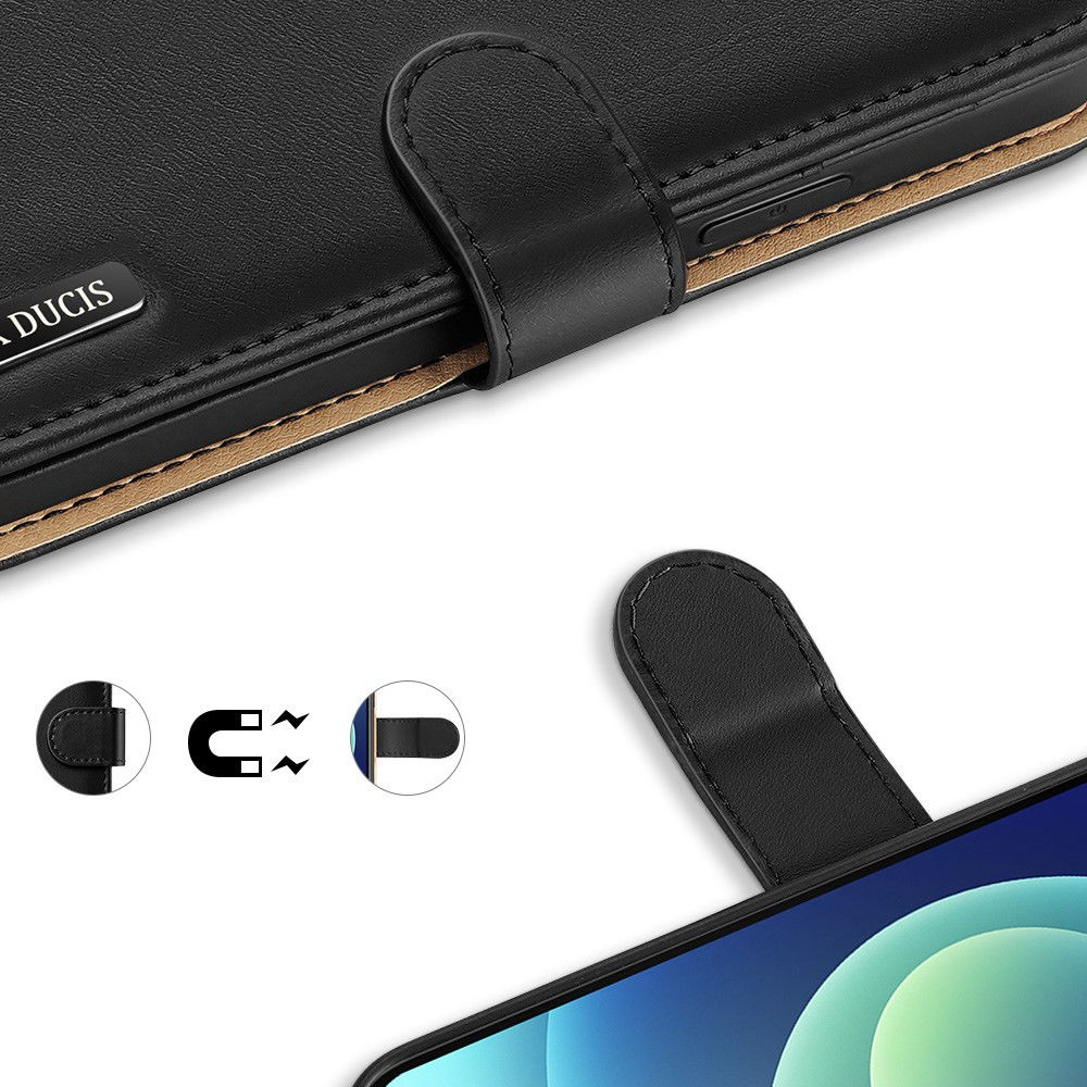 Dux Ducis Hivo Series Apple iPhone 12 Pro Max Hoesje Book Case Zwart afbeelding 10