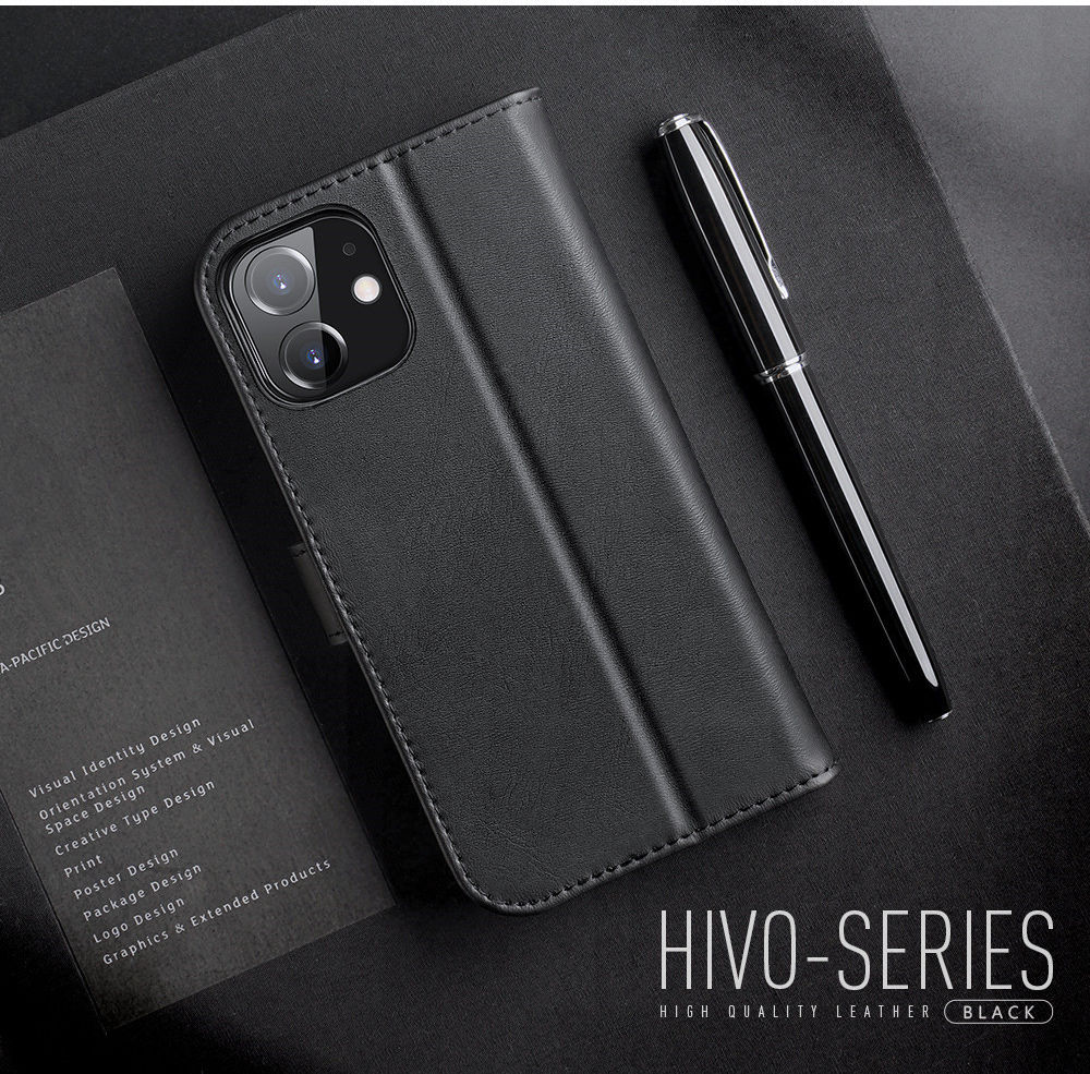 Dux Ducis Hivo Series Apple iPhone 12 Pro Max Hoesje Book Case Zwart afbeelding 14