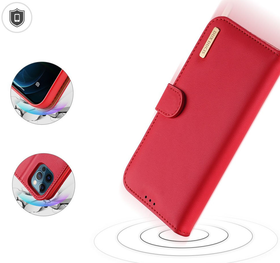Dux Ducis Hivo Series Apple iPhone 12 Pro Max Hoesje Book Case Rood afbeelding 6